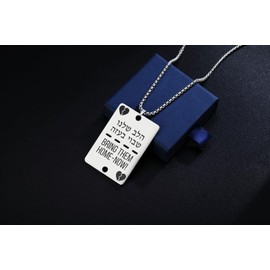 HORNEDI Bring Them Home Now Necklace Pendant (1Pcs, Stainless steel)