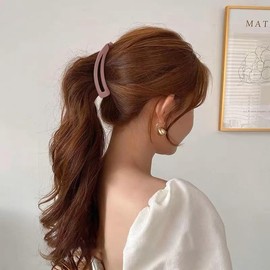 Banana Clips Hair for Fine Thick Hair 5 Pcs Large Banana Hair Clip for Women Girls Non Slip Banana Barrettes Strong Hold Hair Fish Hair Accessories Banana Hair Claw Clip