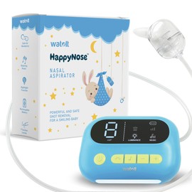 The ‘HappyNose’ Nasal Aspirator with 3X Greater Suction for Baby Toddler Kids & Adults - Rechargeable Snot Booger Mucus Vacuum Device - Nose Sucker Machine