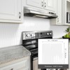 White Long Hexagon Tile Peel and Stick Backsplash, 10 Sheets
