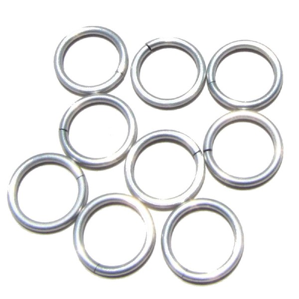 FROST Anodized Aluminum Jump Rings 100 3/8 16g SAW CUT