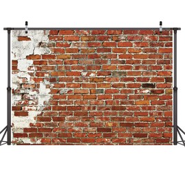 LYWYGG 7x5FT Red Brick Wall Backdrop Newborn Party Birthday Party Backdrop Office Decoration Background Photography Studio Photography Decoration Props CP-490
