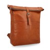 Gusti Valja Leather Backpack for Men and Women, Rolltop Laptop