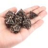 DND Dice,Hollow D&D Metal Dice,Dungeons and Dragons Dice Set with