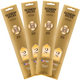 Gonesh Classic Collection 2 Incense (4 Pack), 80 Count