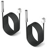 2-Pack 10K Temperature Sensor Probe, 1 Meter Waterproof Temp Sensor