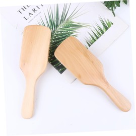 Baluue 2pcs Wooden Hair Comb for Scalp Massage Care Comb White Black Promotes Suitable for All Hair Types and