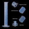 sourcing map Plastic Graduated Cylinder, 50ml Measuring Cylinder, Test Tube