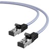 Lumonic CAT7 Patchkabel S/FTP 1m | RJ45 | Weiß Blau
