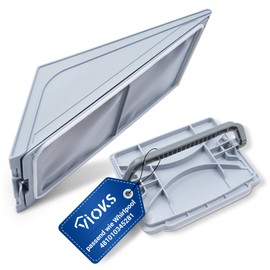 VIOKS Socket Filter Replacement for Whirlpool Bаuknecht 481010345281 Indesit C00312162 Filter Tumble Dryer - HX Filter with Frame on Heat Exchanger - Filter for Heat Pump Dryer Tumble Dryer