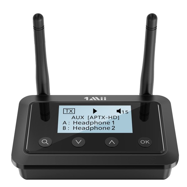 1Mii B03+ Bluetooth Transmitter Receiver for TV Home Stereo, Long