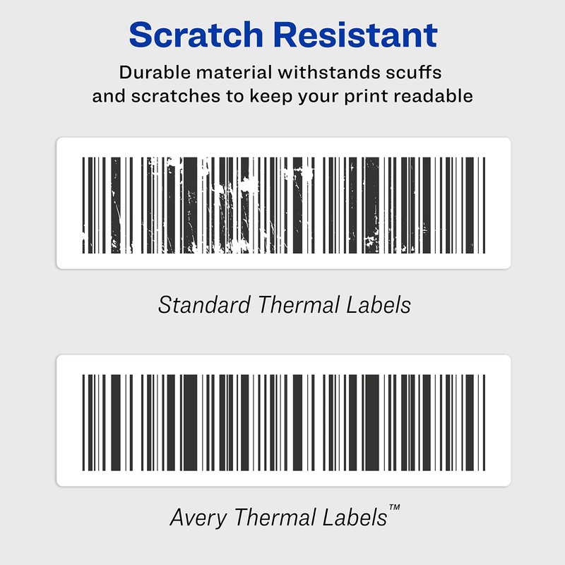 Avery Direct Thermal Address Labels, 1-1/8" x 3-1/2", White, Comparable