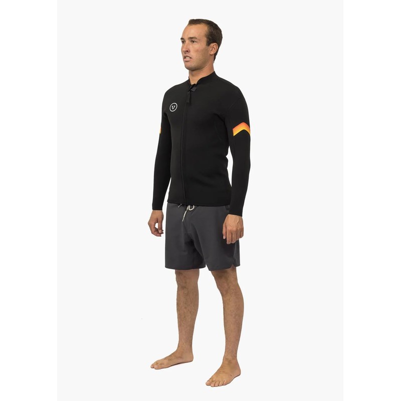Raditude 2MM Front Zip Wetsuit Jacket Black 3 S