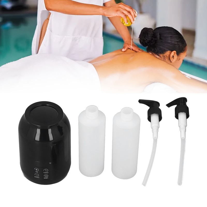 Single Bottle Massage Oil Heater Touch Control Thermostatic LED Massage