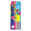 STAEDTLER Stationery Set in Colourful Happy Colours, 3 Noris Pencils,