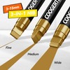 Coogert 3Pcs Gold Jumbo Poster Markers, 15MM Thick Permanent Acrylic