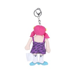 Soul Push Cat [Soul Girl × Spins] Plush Keyring (purple)