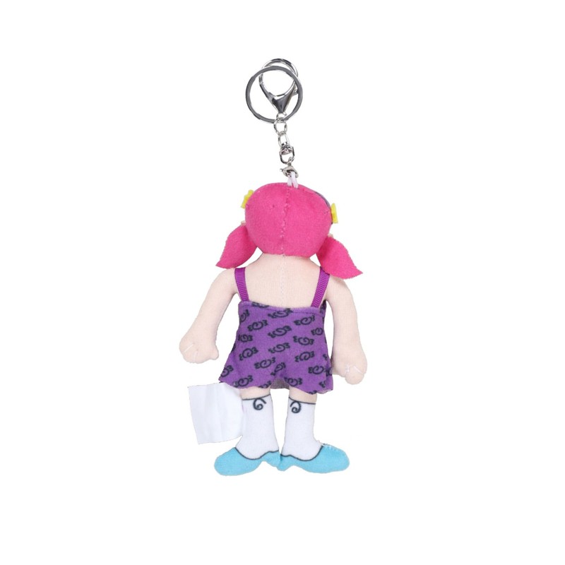 Soul Push Cat [Soul Girl × Spins] Plush Keyring (purple)