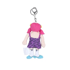 Soul Push Cat [Soul Girl × Spins] Plush Keyring (purple)