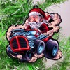 Santa Claus Hot Rod Ornament
