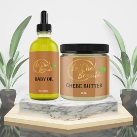 Baby Oil & Chebe Butter Bundle Deal - Bundle Deals: 2oz Baby Oil and 8oz Chebe Butter