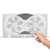 Nexair 9" Twin Window fan with Remote Control, 3 Speed