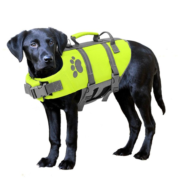 Queenmore Dog Life Vest for Swimming Large, XXL Dog Life