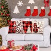 AUMA Set of 4 Christmas Throw Pillow Covers 18x18 inch