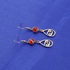 NC Zodiac Sign Earring with Birthstone Birthday Gift for Women