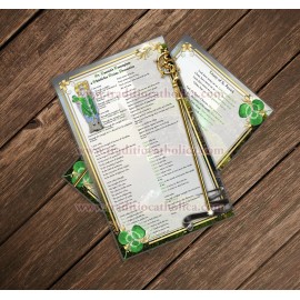 St. Patrick's Breastplate prayer devotion large laminated Holy Prayer card.