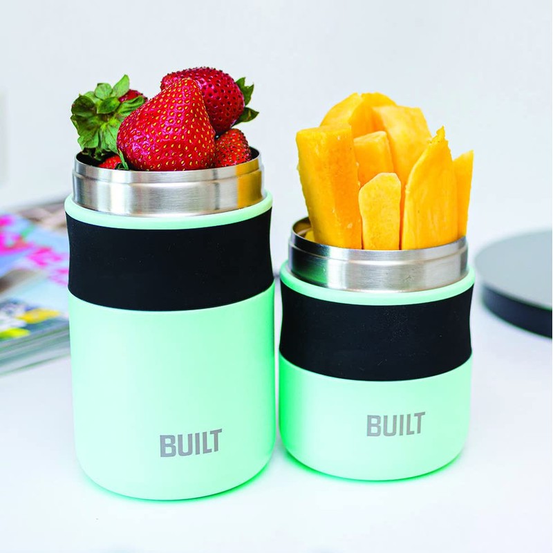 BUILT 16 Ounce Vacuum Insulated Food Jar Tumbler Double Wall,