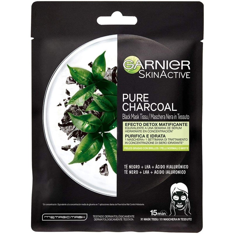 Garnier Skin Active Pure Charcoal, Formula Formula with Vegetable Charcoal