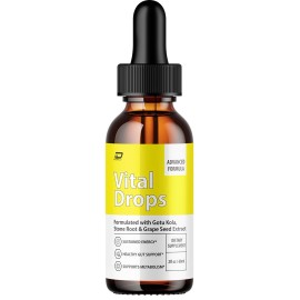 Vital Drops (1 Pack) Vital Drops Healthy Formula - VitalDrops All Natural Healthy Levels