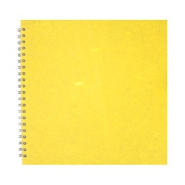 Pink Pig 11x11 Square Posh Silk Pig White Paper Sketchbook - Yellow