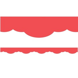 Teacher Created Resources Melon Red Fancy Scallops Border Trim (TCR9138)