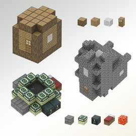 Creative Cube Building Blocks, 1 Box Educational STEM Sensory Toys, Build Mine World Set, Birthday Gifts Toy:_Multicolor_32pcs