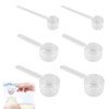 NTRUXZP Pack of 6 Measuring Spoons, Dosing Spoons Transparent with