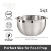 Oggi 3-Quart Two-Tone Stainless Steel Mixing Bowl, Great for Mixing,