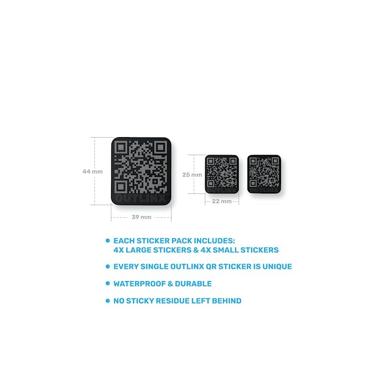 Outlinx OUTLINX QR Smart Stickers | Stick Digital Notes to
