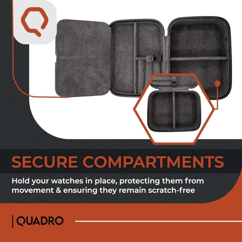 Quadro Essentials Travel Watch Case (Black)