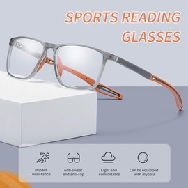 SooGree Presbyopic Sports Glasses Safety Racquetball Goggles Blue Light Blocking Glasses Protective Eyewear Shock Absorption Protection Goggles Outdoor Sport Eyewear Impact Resistance