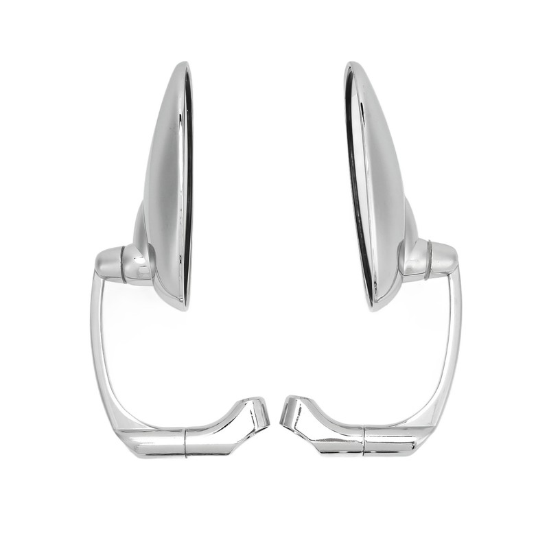 Pair 8mm 10mm Motorcycle Rearview Side Mirror Adjustable Angle Retro