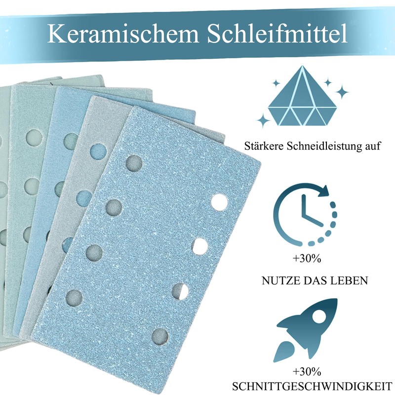 Sanding Sheets Set of 50 Sandpaper Sanding Sheets 70 x