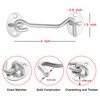YourGift 4 Inches Barn Door Latch Solid Thicken Stainless Steel