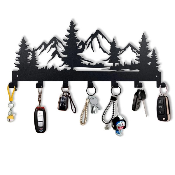 Catterranm Metal Key Holder, Wall Mounted Key Hooks, Key Holder