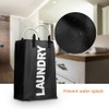 IHOMAGIC Portable Polyester Laundry Bag, Foldable Laundry Hamper with Aluminum