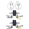 Dia-Compe DC980 Cyclocross Cantilever Brake Set (Front & Rear),Silver,DP2422