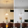 WUZUPS Chandelier Rustic Farmhouse Industrial Round Ceiling Pendant LED Light