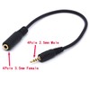 HUHANGGod 2.5mm Male to 3.5mm Female Cable Headphone Audio Converter
