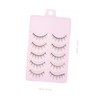 Baluue Natural False Eyelashes for Women 5 Pairs Cosmetics False